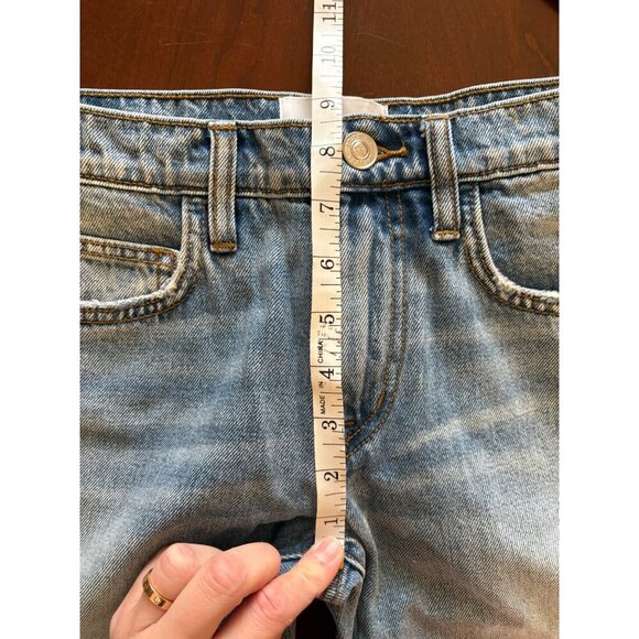 Current/Elliott NWT The Turnt Fling Studded Cuff Straight Crop Jeans Size 23 - Picture 9 of 13